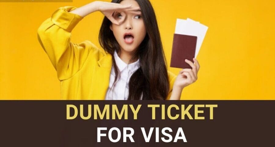 dummy ticket for visa application