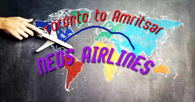 toronto to amritsar neos airlines